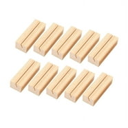 Efavormart 10 Pack | 5" Natural Mini DIY Tabletop Wooden Display Easel Stands, Rustic Place Card ...