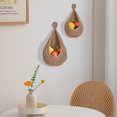 thumbnail image 4 of Cestas colgantes, abrigo de cesta de cebolla, ganchos de pared de frutas de almacenamiento bohemio para pared de cocina, hogar, restaurante, macetas de pared de verduras y ajo, 4 of 5