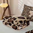 thumbnail image 5 of Homewish Chic Leopard Print Zipper Twin Comforter Sets with Fitted Sheet and 2 Pillowcases,Light Brown Bowknot Print Zipper Bedding Set For Bow Lovers,Lightgray Reversible,4-Piece, 5 of 7