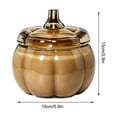 thumbnail image 2 of Halloween Pumpkin Jar Candle Farm Apple Pumpkin Scented 3 Wick Confetti Figural Desktop Thanksgiving Fall Decoration Gifts, 2 of 6