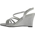 thumbnail image 3 of touch ups women's paige wedge sandal, silver shimmer, 10.5 m us, 3 of 6