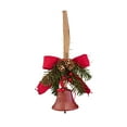 thumbnail image 2 of Adorno Navideño De Hierro Rojo Con Forma De Cono De Pino Y Campanas, Ideal Para Decorar El Árbol De Navidad Con Un Bonito Diseño 3D Para El Hogar Y Fiestas, 13x12x12cm (1 Unidad) Rkxzt, 2 of 8