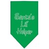 Christmas Pet and Dog Bandana Screen Printed, "Santa's Lil Helper"