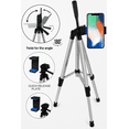 thumbnail image 5 of Acuvar 50" Inch Aluminum Camera Tripod with Universal Smartphone Mount + Bluetooth Wireless Remote Control Camera Shutter For all iPhone, Samsung and Most Smartphones, 5 of 11