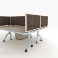 thumbnail image 1 of OBEX Acoustical Desk Mounted Privacy Panel, 1 of 7