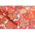 thumbnail image 4 of Long Sleeve Shirt for Men 70s Retro Floral Disco Shirt Mens Button Up Shirts (Red S), 4 of 5