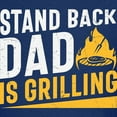 thumbnail image 3 of CafePress - Stand Back Dad Is Grilling T Shirt - Dark T-Shirt Kids XS-XL, 3 of 4