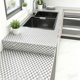thumbnail image 5 of Kitchen Wallpaper Oil Proof Sticker Backsplash Aluminum Foil Oil Itself Adhesive Paper Cabinet Liner Waterproof And Heat Resistive Peel And Stick Backsplash, 5 of 6