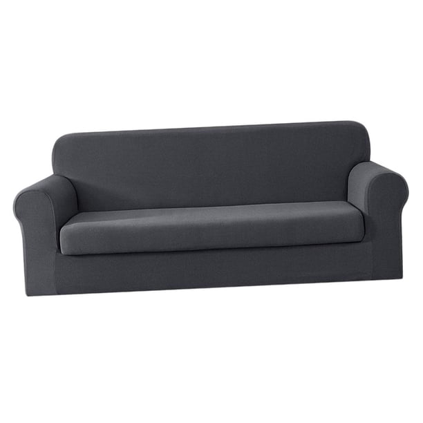 de 2 de sofá elásticas, suaves y cómodas, de sofá con mejorado 3 plazas gris Gloria Funda de sofá elástica