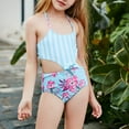 thumbnail image 7 of Hienoo Girls One Piece Swimsuit Cute Halter Swimwear Beach Bathing Suit for Kids, 7 of 7