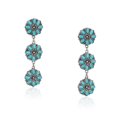 thumbnail image 1 of Pendientes Montana West Western Turquesa con estampado bohemio, 1 of 7