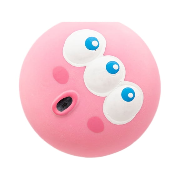 Dog Toy Bright Color Chew Soft Squeak Rubber Balls for Small Dogs Puppy Interactive for Play Training To