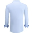 thumbnail image 4 of WARHORSEE Mens Knit Dress Shirts Performance Moisture Wicking Wrinkle Free 4 Way Stretch Casual Button Down Shirt, 4 of 11
