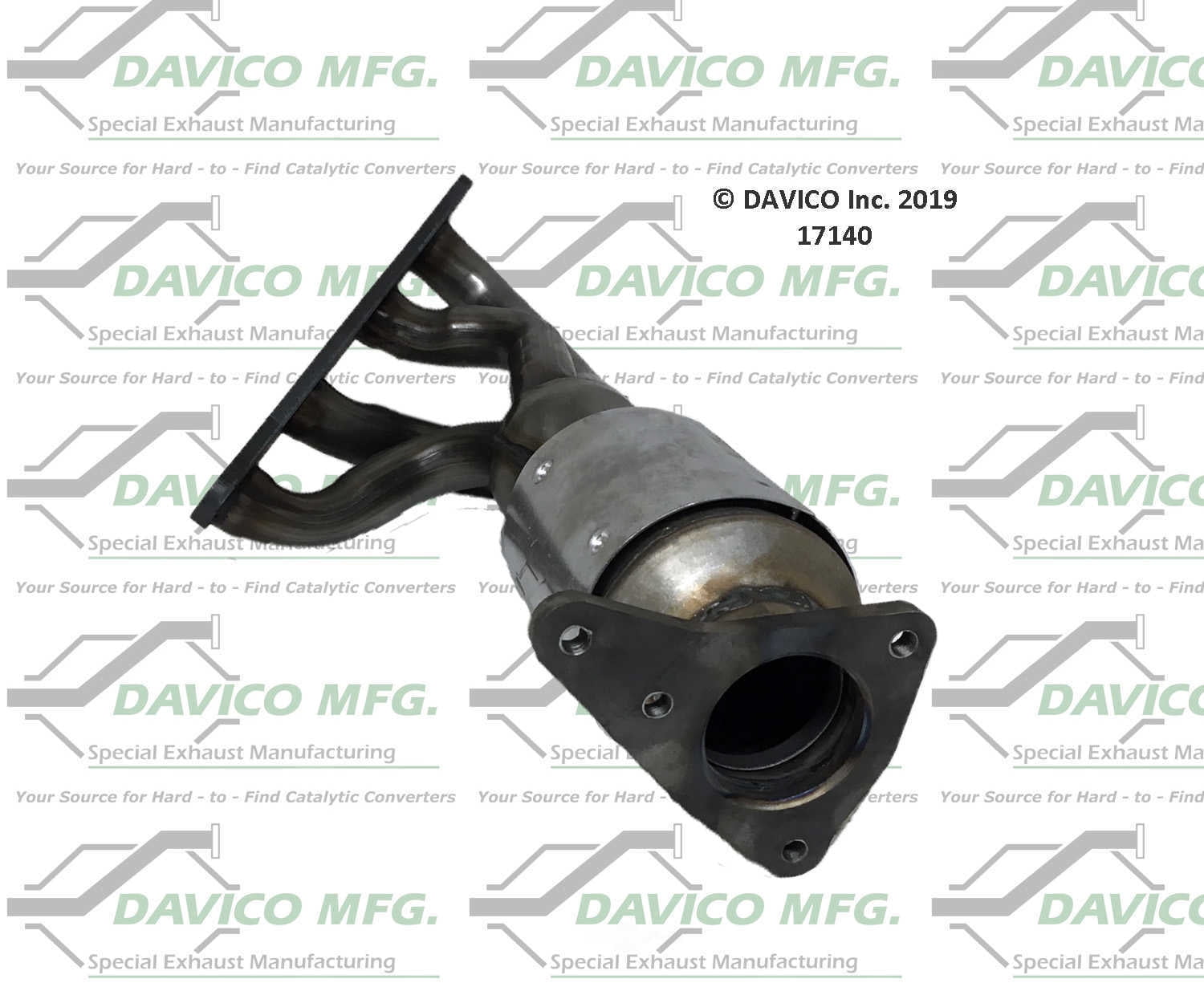 Davico Mfg 17140 Direct-Fit Catalytic Converter - Manifold