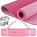 thumbnail image 3 of NOLAVA Pink TPE Thick Yoga Mat â€“ Pilates Mat â€“ Work Out Mat â€“ Non-Slip surface - Cotton carry strap, 3 of 4