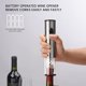 thumbnail image 3 of Abridor de Botellas Eléctrico, Abrebotellas a Pilas, Abridor de Botellas de Vino, Sacacorchos Eléctrico, Extractor de Vino, Sacacorchos para Vino, Sacacorchos, Sacacorchos, Acero Inoxidable brillar Electrónica, 3 of 4