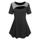thumbnail image 1 of Camiseta con Puntilla Escotada de Talla Extra Rosegal  Camisetas tallas grandes, 1 of 5