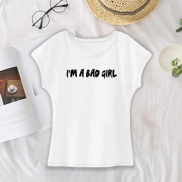 Camiseta para mujer con cuello redondo, camiseta básica para disfraz de moda para mochilero y camping M