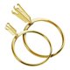 thumbnail image 1 of 2 Pcs Loose Stone Holder Ring Gemstone- Holder Wedding Ring Try-on Tool Rings Blank Support 2 Sizes, 1 of 5
