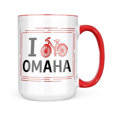 

Neonblond I Love Cycling City Omaha Mug gift for Coffee Tea lovers