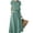 Green, variant on ZenCart Women's Boho Cotton Linen Maxi Dress Summer Short Sleeve Round Neck Long Dress with Belt And Pockets Casual Beach Sundress