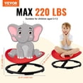 thumbnail image 2 of Silla giratoria VEVOR Kids Sensory Toy, 100 kg de capacidad, color rojo, 2 of 9