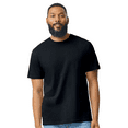 thumbnail image 3 of Gildan Men's Crew Neck Softstyle CVC T-Shirt, Short Sleeve Modern Fit Tee, Pitch Black, S, 5 Pack, 3 of 6