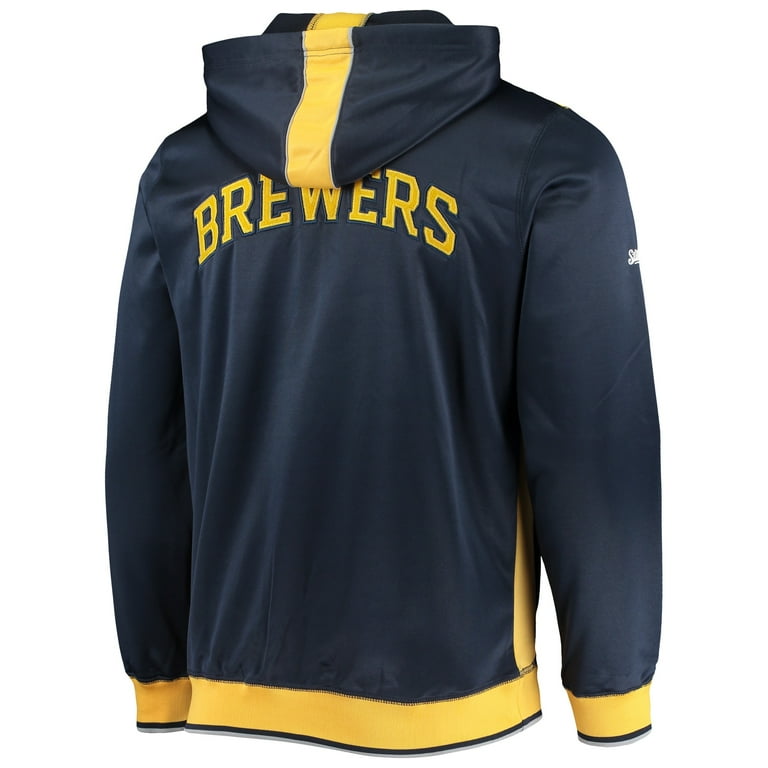 Stitches, Shirts, Stitches Milwaukee Brewers Hooded Sweatshirt