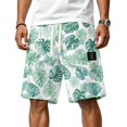 thumbnail image 2 of Cargo Shorts for Men Summer Quick Dry Casual Shorts Drawstring Baggy Comfy Gym Pants Bermuda Soft Sweat Shorts S, 2 of 6