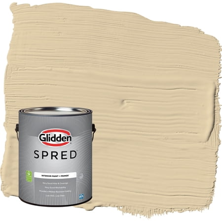 Glidden Spred Cookie Dough / Beige, Eggshell Interior Paint with Primer, 1 Gallon