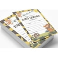 thumbnail image 2 of Inkdotpot Set Of 30Jungle Animals Baby Shower Invitations-Diaper Raffle Tickets And Baby Shower Book Request Cards Gender Neutral Invites Its A Boy Its A Girl, 2 of 8