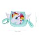 thumbnail image 2 of Children Cross Body Bag for Storage Unicorn Pattern Mini Light Green Bag, 2 of 5