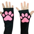 thumbnail image 2 of Guantes de manoplas de pata de gato ANGGREK Kawaii suaves 3D, 2 of 8