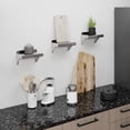 thumbnail image 4 of AmGood 6 in. x 16 in. Stainless Steel Wall Shelf | NSF Certified | Appliance & Equipment Metal Shelving | Kitchen, Restaurant, Garage, Laundry, Utility Room, 4 of 8