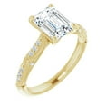 thumbnail image 4 of Pompeii3 1 1/4Ct Emerald Diamond Engagement Ring 14k Yellow Gold (I,SI1), 4 of 4
