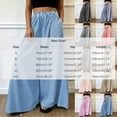 thumbnail image 3 of JULMCOMO Palazzo Pants for Women Striped Elastic Waisted Flowy Oversized Wide Leg Pants Full Floor Length Resort Baggy Trousers with Pockets Beige L, 3 of 6