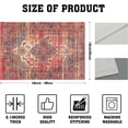 thumbnail image 4 of Rust Red Ethnic Boho Placemats Set of 4 Bohemian Carpet Vintage Linen Washable Kitchen Dining Southwestern Table Mats Stain Heat-Resistant Desktop Decor Place Mats for Home Party Indoor 12x18 in, 4 of 8