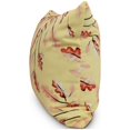 thumbnail image 2 of 18 Inch Wild Oak Leaves Cream Floral Print Decorative Throw Pillow, 2 of 2