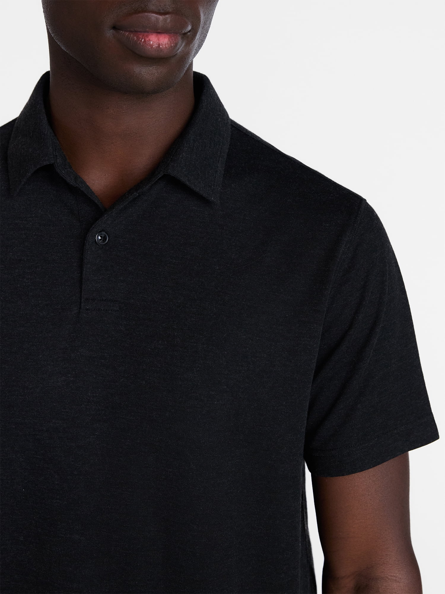 George Men's and Big Men's Double Knit Polo Shirt with Short Sleeves, Sizes S-5XL