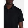 thumbnail image 4 of George Men's and Big Men's Double Knit Polo Shirt with Short Sleeves, Sizes S-5XL, 4 of 5
