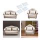 thumbnail image 1 of Miniature Wooden Upholstered Sofa with Cushion for 1/12 Dollhouse Living Room Furniture Life Scene Decoration Toy DIY Hugo Sofá de casa de muñecas, 1 of 10