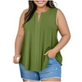 thumbnail image 2 of Weiqiqre Plus Size Womens Clothing Tank Tops V Neck Sleeveless Summer Shirts Loose Dressy Casual Blouses, 2 of 8
