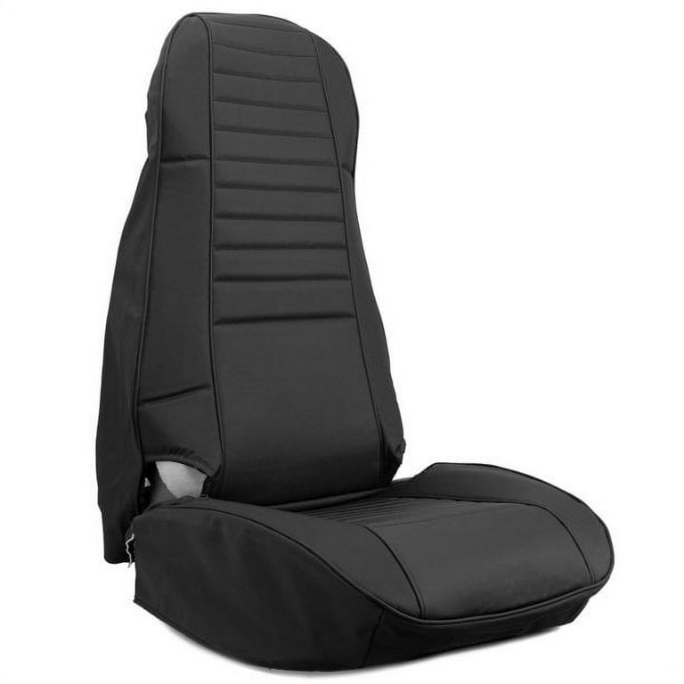 Kojem Black Faux Leather Seat Covers Compatible with 1976-1986