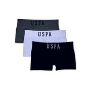 U.S. Polo Assn. Women's Seamless Boyshort Panties, 3-Pack