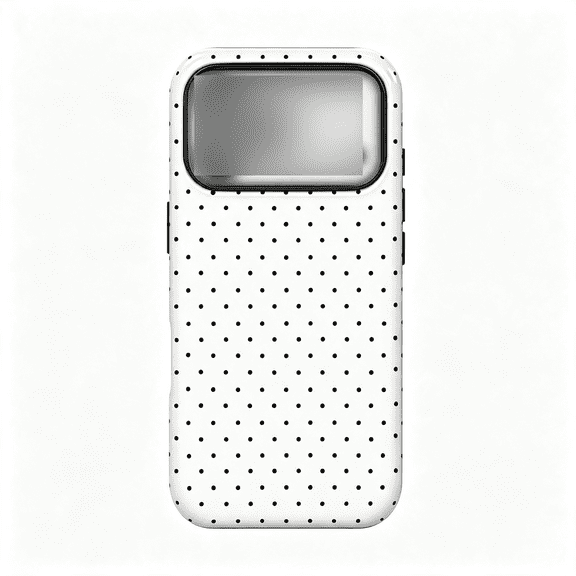 HBMYN for Iphone 17 Pro Max Case Cute Polka Dot Aesthetic Simple Design 6.9",Heavy Duty Dual Layer Hybrid Hard Pc Soft Tpu Bumper Shockproof Protective Phone Cases Cover for Women Girls Girly