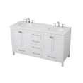 thumbnail image 4 of 60 inch Double Bathroom Vanity in White, 4 of 8