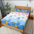thumbnail image 2 of Cute Cartoon Elastic Waterproof Fitted Bed Sheet - Sea World - King Size, 2 of 2