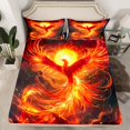 thumbnail image 2 of Castle Fairy Red Fire Phoenix Queen Sheet Sets for Child Teens,Animal Bed Set, 2 of 7