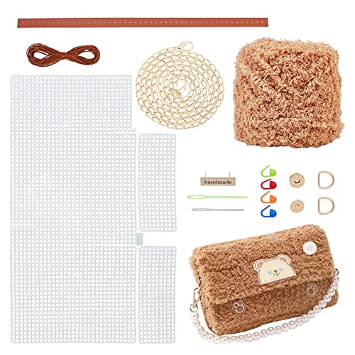 Knitting Weaving Plastic Mesh Sheet DIY Sewing Woven Bag