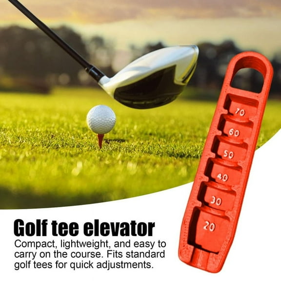 Golf Tee Height Gauge Elevator 3D Printed for Tees Portable Adjuster Precise Placement 20-70mm Measurement Tool Gift